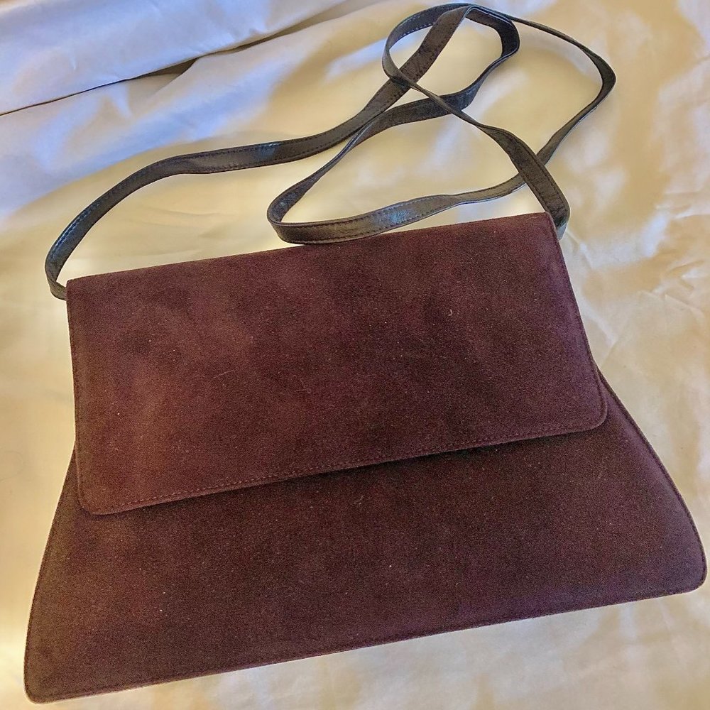 Classy Charles Jourdan Purple Suede Purse